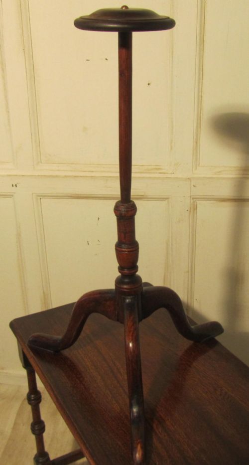 fig 1. An Antique Wig Stand, Hat Stand, shop display