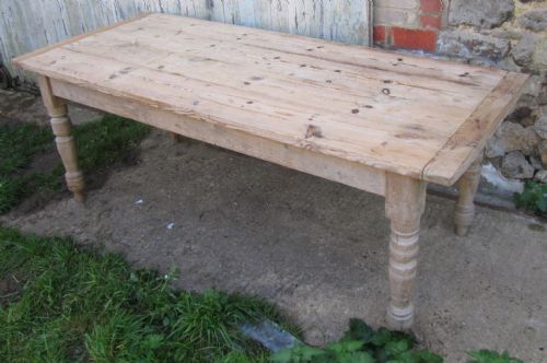 fig 2. Large 19th Century Farmhouse Pine Table