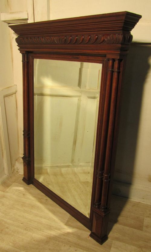 fig 1. French Carved Walnut Wall Mirror