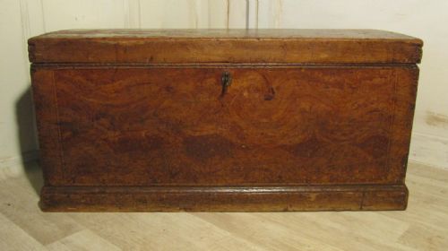 Very Large Original Painted Victorian Pine Blanket Box