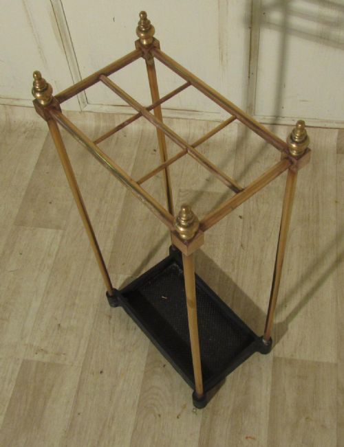 fig 1. A Victorian Brass and Cast Iron Walking Stick Stand or Umbrella Stand