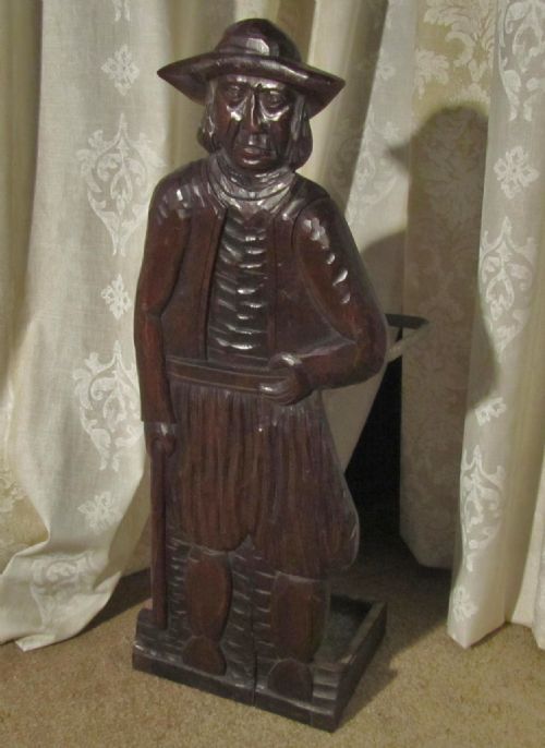A Breton Carved Oak Umbrella or Stick Stand
