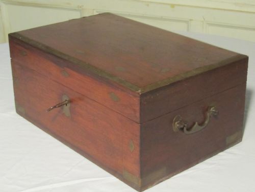 fig 1. Brass Bound Gentleman’s Travelling Box