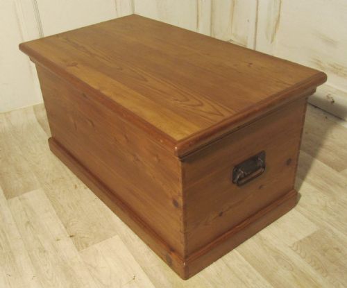 fig 1. A Large Victorian Pine Blanket Box or Coffee Table