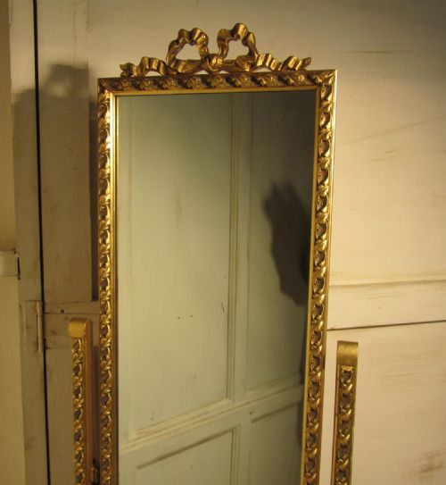 fig 1. A Superb Rococo Gilt Cheval Dressing Mirror