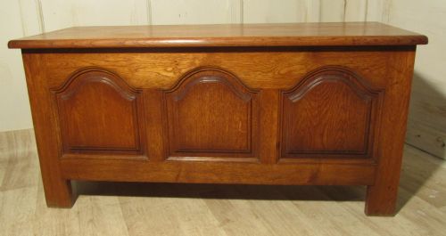 Country Oak Panelled Coffer