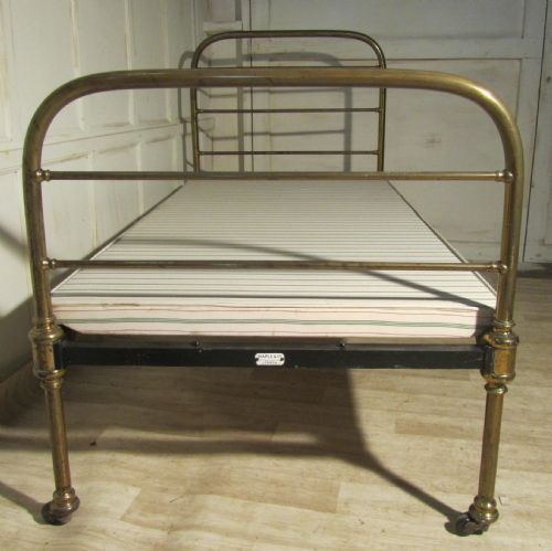 fig 1. A Victorian Brass Single Bed, by Maple and Co