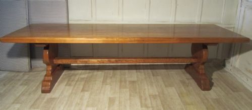 fig 2. A Large French Elm Refectory Table, Table  Monastère
