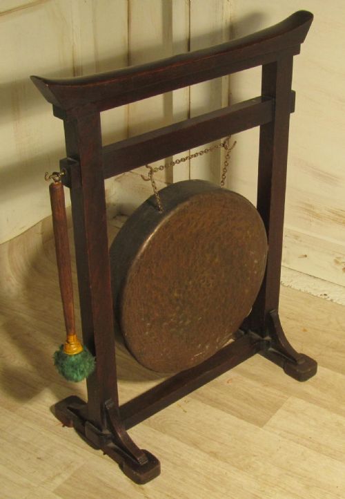fig 1. An Art Deco Oriental Brass Dinner Gong