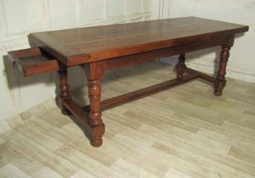 18th Century French Oak Table, Very Rustic Farmhouse Table