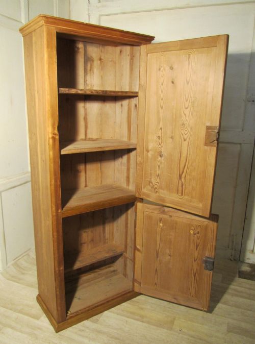 fig 1. Antique Hall Pine Cupboard, Book Cupboard