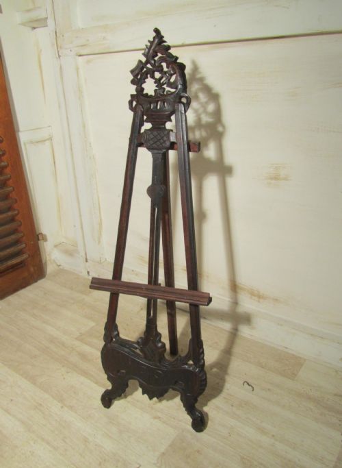 fig 1. A Small Carved Mahogany Easel