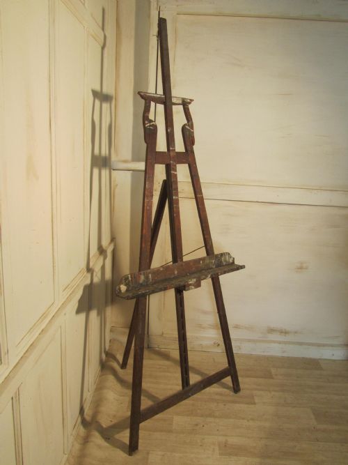 fig 1.  A Large 19th Century Adjustable Artists’ Easel