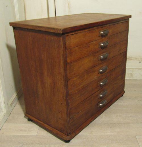 fig 1. A Low Art Deco Oak Filing Cabinet, Collectors Cabinet