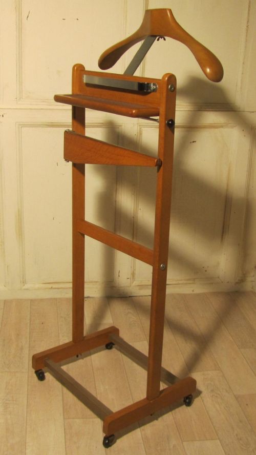 Art Deco Gentleman’s Suit Hanger or Night Stand, the Versatile Valet, by Corby of Windsor