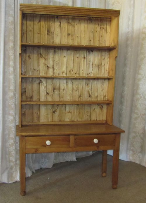 A Small Victorian Rustic Pine Cottage Dresser