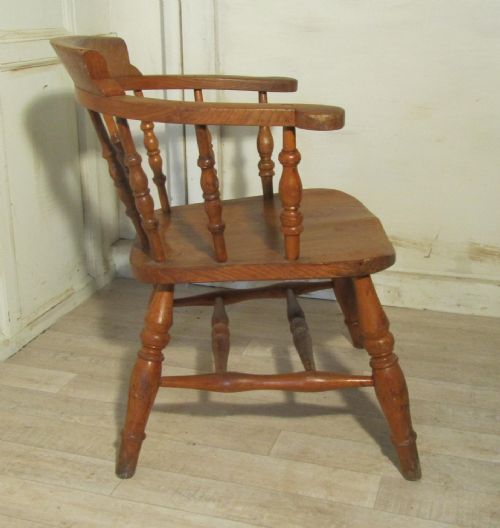 fig 1. Elm Smokers Bow Office or Desk Chair