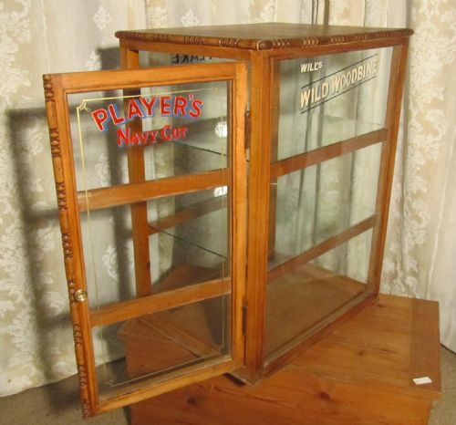 A Tobacconist’s Cigarette Display Cabinet Shop Display