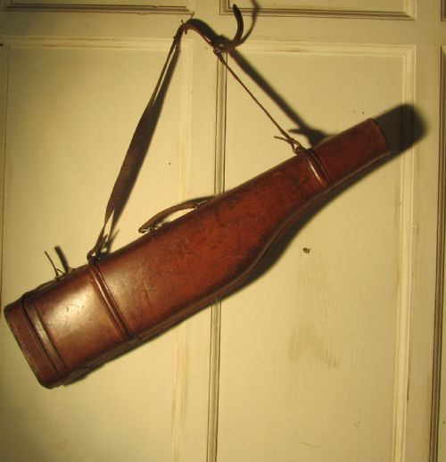 fig 1. A 19th Century Leather Gun Case,