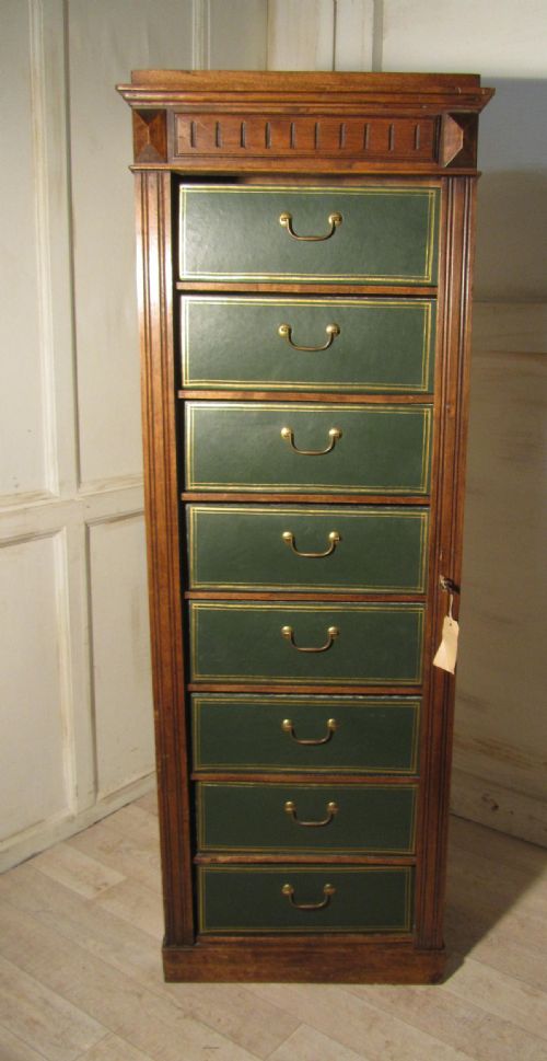 A Tall French Box Filing Cabinet, Wellington Chest