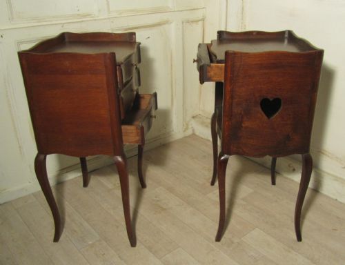 fig 2. Pair of 19th Century French Oak Bedside Cabinets