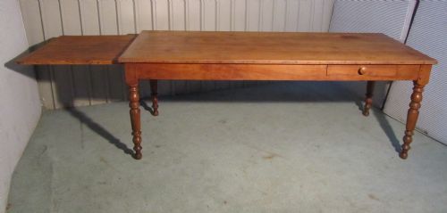 fig 2. Large 19th French Cherry Wood Farmhouse Kitchen Table