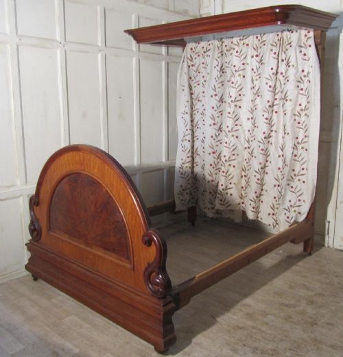 Victorian Mahogany 5ft Half Tester Bed