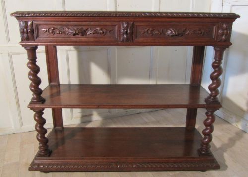 A Victorian Carved Oak Buffet.