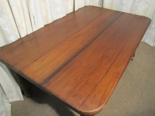 fig 1. A Good Victorian Fruitwood Farmhouse Table
