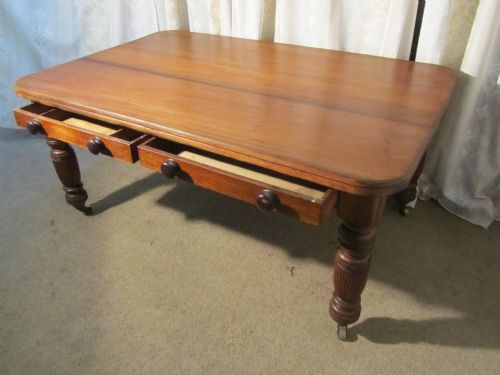 fig 2. A Good Victorian Fruitwood Farmhouse Table