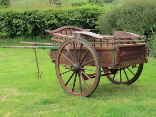 Wooden Horse Drawn Delivery Cart