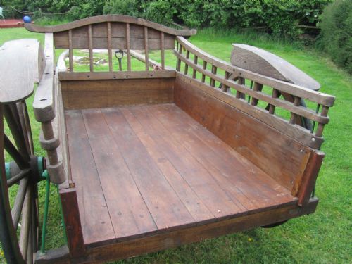 fig 1. Wooden Horse Drawn Delivery Cart