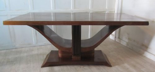Stylish French Art Deco Rosewood Dining Table