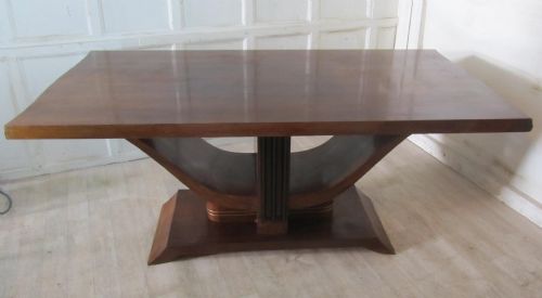 fig 1. Stylish French Art Deco Rosewood Dining Table