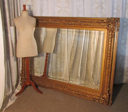 A Very Large 19th Century Gilt Wall Mirror