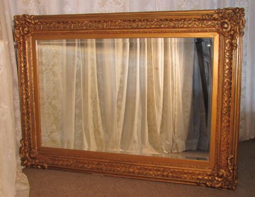 fig 1. A Very Large 19th Century Gilt Wall Mirror