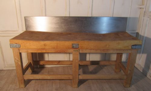Vintage Butchers Chopping Block on Stand, Rushbrooke