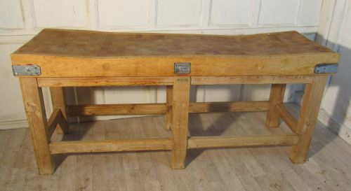 fig 1. Vintage Butchers Chopping Block on Stand, Rushbrooke