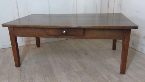 fig 1. 19th French Oak Farmhouse Coffee Table