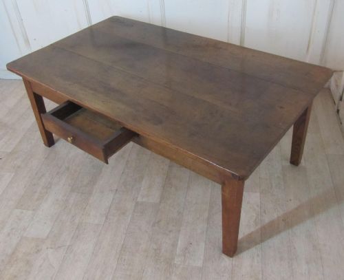 fig 2. 19th French Oak Farmhouse Coffee Table