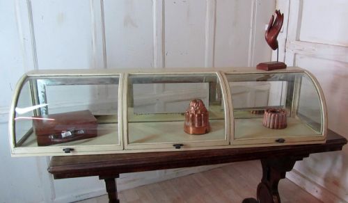 Victorian Shabby Painted Shop Display Cabinet
