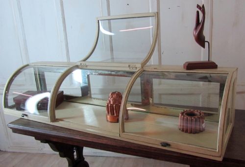 fig 1. Victorian Shabby Painted Shop Display Cabinet