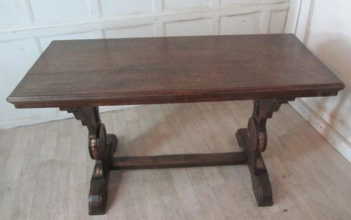 Victorian Arts and Crafts Oak Refectory Table
