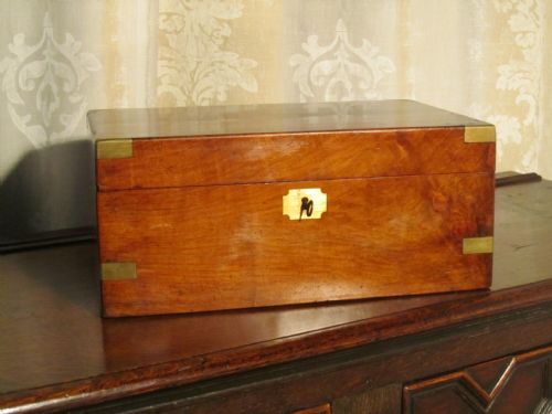 A Victorian Walnut Lap Desk or Writing Slope