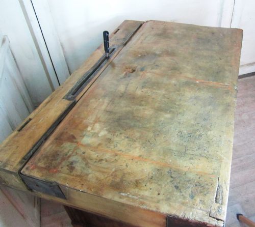 fig 2. French Art Deco Butchers Block, Chopping Block