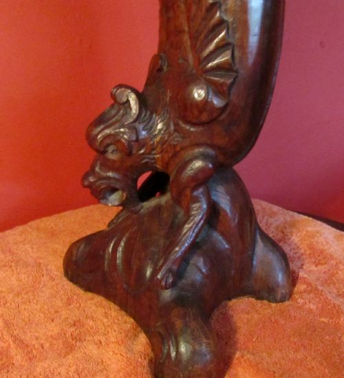 fig 2. A Large 19th Century Carved Oak Caryatid