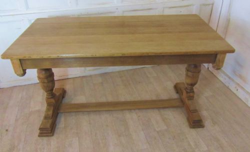 fig 1. Victorian Sun Bleached Oak Refectory Table
