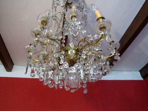 fig 1. Superb Large 12 Branch Baccarat Chandelier