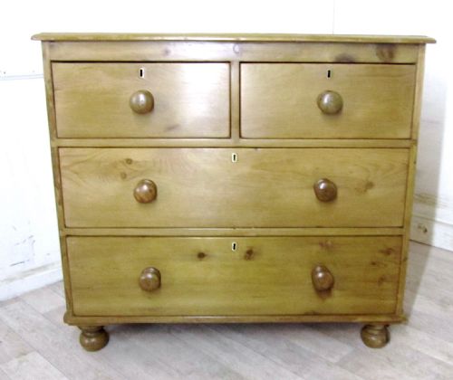 Victorian Stripped Pine Chest of Drawers