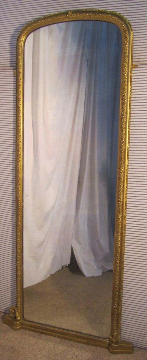A Large Gilt Console Mirror